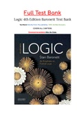 Logic 4th Edition Baronett Test Bank