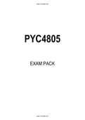 PYC4805 EXAM PACK 2021