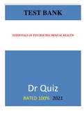 Essentials of psychiatric mental health test bank