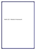 Math 222 - Module 6 Homework