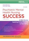 Psychiatric Mental Health Nursing Success, 3e