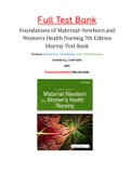 Foundations of Maternal-Newborn and Women’s Health Nursing 7th Edition Murray Test Bank ISBN : 9780323398947