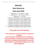 BNU1501 Exam Pack 2022 (Detailed)