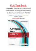 Advancing Your Career 7th Edition Nunnery Test Bank ISBN:9780803690141