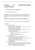 Samenvatting Gender- en diversiteitsstudies