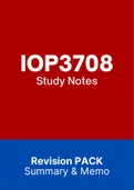 IOP3708 - Summarised NOtes