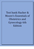 Test bank Hacker & Moore&rsquo;s Essentials of Obstetrics and Gynecology 6th Editio
