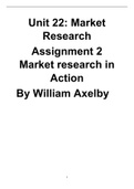 Unit 22&colon; Market Research Assignment 2 Market research in Action
