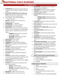 Maternal and Child Nursing Notes and Reviewer