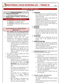 Maternal and Child Nursing Reviewer & Notes Part 3