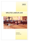 MRL3702-LABOUR LAW STUDY NOTES 2022