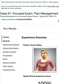 Case 01: Focused Exam: Pain Management | Completed | Shadow Health CASE STUDY 2022