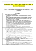 NUR 4187 PUBLIC FAMILY AND COMMUNITY HEALTH EXAM 1 STUDY GUIDE / NUR4187 PUBLIC FAMILY AND COMMUNITY HEALTH EXAM 1 STUDY GUIDE (LATEST-2022)| RASMUSSEN COLLEGE