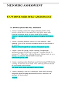 Capstone Med Surg Assessment