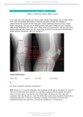 Assessing Musculoskeletal Pain Week 8 | Assessment; A 15-year-old male reports dull pain in both knees.