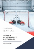 Toegepaste Psychologie – Samenvatting Sport&performance Psychology – AJ2021-2022