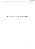 Women&rsquo;s Gynecologic Health&comma; Third Edition Test Bank