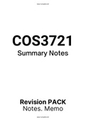 COS3721 - Notes (Summary)