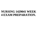 NURSING 1429041 MODULES 6, 7, 8 & 9  Exam Questions . Week 4 Exam Preparation. Graded A.