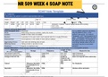 Exam (elaborations) NR 509 WEEK 4 SOAP NOTE 