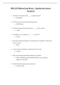 Exam (elaborations) BIOS 252 Midterm Exam Review – Question and Answers (Graded A) (BIOS252) 