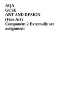 AQA GCSE ART AND DESIGN (Fine Art) Component 2 Externally set assignment  QP 2018
