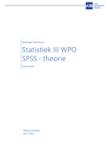 Samenvatting tussenstappen voor SPSS &lpar;theorie&rpar; voor statistiek van de gedragswetenschappen 2de bachelor &lpar;statistiek III&rpar;