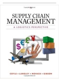 Test Bank for Coyle Supply Chain Management: A Logistics Perspective, 9th Edition