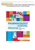 NURSING 1016 Chapter 1-3 test bank.PHARMACOLOGY AND THE NURSING PROCESS 9TH EDITION LILLEY TEST BANK