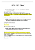 HESI RN EXIT EXAM BUNDLE