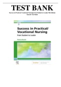 TEST BANK SUCCESS IN PRACTICAL VOCATIONAL NURSING FROM STUDENT TO LEADER 9TH EDITION KNECHT