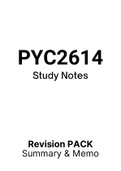 PYC2614 - Summarised Notes (2022)