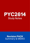 PYC2614 - Exam Notes (Summary)