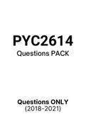 PYC2614 (NOtes, ExamPACK, QuestionsPACK, Tut201 Letters)