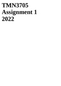 TMN3705 Assignment 1 2022