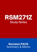 RSM271Z - Notes for Risk Management II
