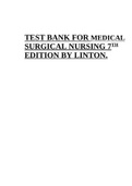 Test Bank For Medical Surgical Nursing 7th Edition By Linton 