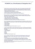 NURSING 101&semi; Prioritization & Delegation Set 2 with complete solution&lpar;Full solution pack&rpar;