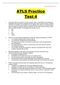 ATLS PRACTICE TEST 4 2021 UPDATE(100%guaranteed)