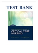 TEST BANK FOR UNDERSTANDING THE ESSENTIALS OF CRITICAL CARE NURSING 3RD EDITION BY KATHLEEN PERRIN, CARRIE MACLEOD