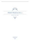 Print production I - Volledige samenvatting