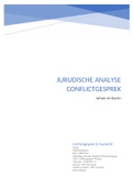 Juridische analyse van het conflict gesprek SJD leerjaar 3 Inholland