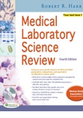 TEST BANK Medical Laboratory Science Review Fourth Edition BY ROBERT R. HARR