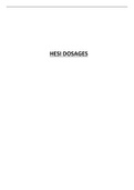 HESI DOSAGES FREQUENTLY ASKED QUESTIONS AND ANSWERS.
