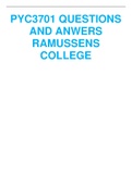 PYC 3701 QUESTIONS AND ANSWERS RASMUSSEN COLLEGE 