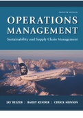 Operations Management and Sustainability Temple Edition eTextbook