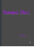 PHIL 3514 M50 Biomedical Ethics Notes 1