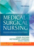 MEDICAL SURGICAL NURSING TEST BANK 10 EDITION BY LEWIS