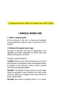 1 Surgical Wound CARE on Health care 2021-2022|Latest version|