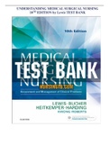 MEDICAL SURGICAL NURSING 10TH EDITION BY LEWIS LATEST TEST BANK